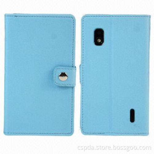 PU leather case cover for Google 4, with name card wallet